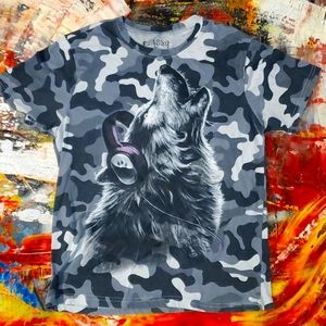 Fifth Son camouflage graphic tee